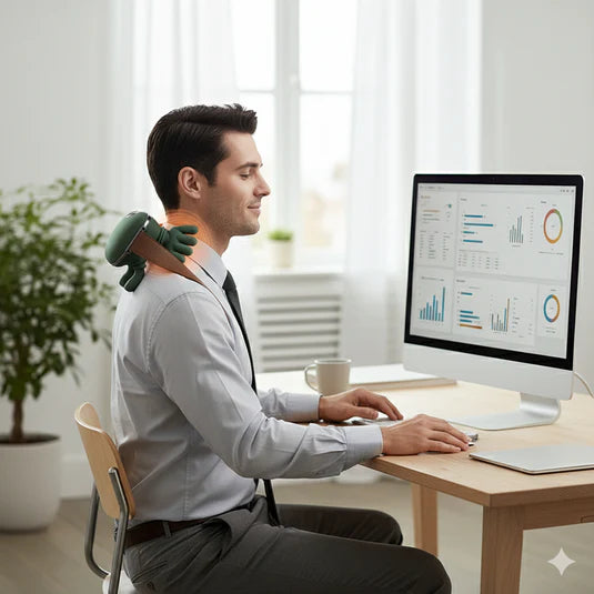 Masajeador de cuello con calefacción.